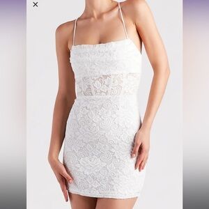 Windsor lace mini dress